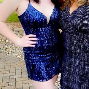 Body con sequin dress.